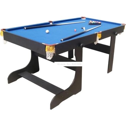 SUB-7236F American Style 6 feet Wood Foldabe Billiard Table With 16pcs Balls 2 Cue Strong Frame and leg Sport Equipment Snooker