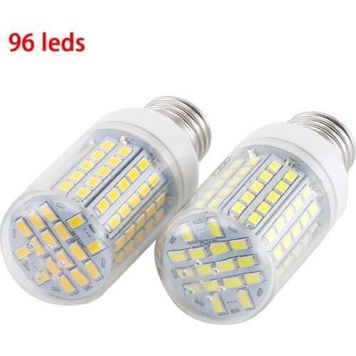 E27 LED Lamp 5730 SMD Led Corn Bulb 96 Leds AC 220V Warm White Lighting Chandelier Candle Light Spotlight for Home Decoration