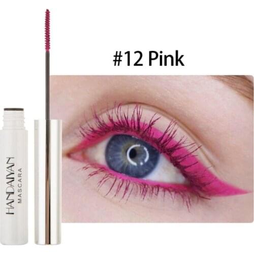 Blue Green Red Purple Black White Ink Mascara Fast Dry Eyelashes Curling Lengthening Makeup Waterproof Mascara Eye Lashes