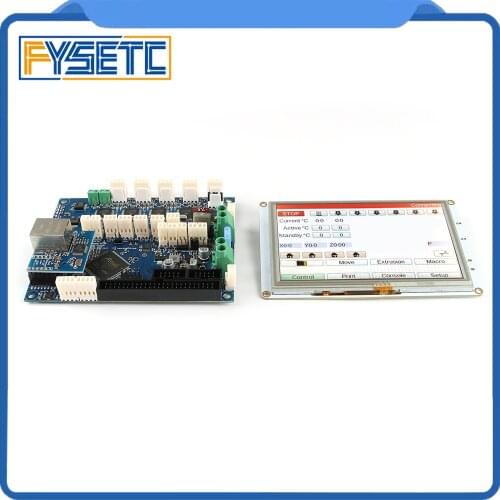 Clone Duet 2 Ethernet Advanced 32 Bit Electronics With 7'' 7inch PanelDue 5i Integrated Colour Touch Screen Controllers