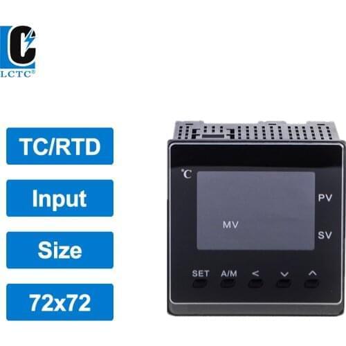 TC/RTD Input 72x72mm 50 segments program ramp soak LCD PID temperature controller SSR/Relay/4-20mA Output