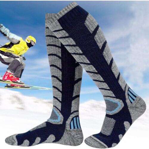 Winter thickened ski socks adult outdoor mountaineering sports long tube cotton high tube socks for men women cold and warmsockS