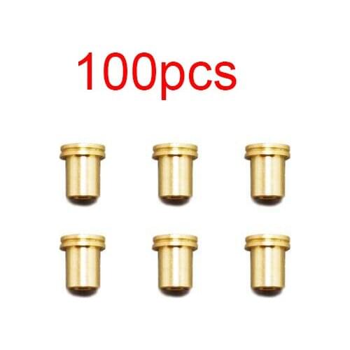100Pcs Brass Tubes Guide Roller Tube Height 4/4.5/5mm Spare Parts For Tamiya Mini 4WD Racing Car Model