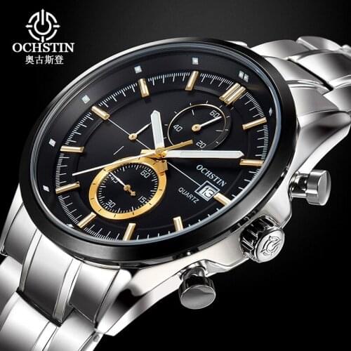 2016 Sale Ochstin Luxury Brand Analog Display Date Mens Quartz Watch Hour Clock Casual Business Men Watches Relogio Masculino