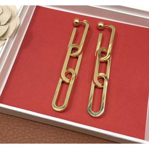 3 Square statement earrings for womem famous brand letter long earrings geometric earings fall fashion costume jewelry trendy