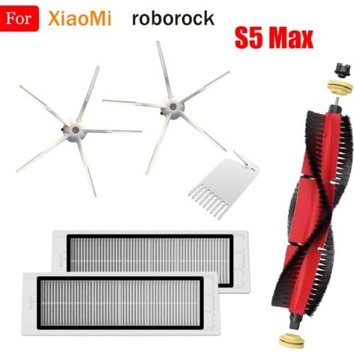 For XiaoMi Roborock S5 Max S50 S51 S55 S6 S60 S6 Pure S5Max Vacuum Accessories Mop Cloth HEPA Filter Main Brush Side Brush Parts