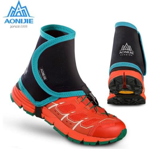 Aonijie Low Trail Running Gaiters Protective Wrap Shoe Covers Pair For Men Women Outdoor Prevent Sand Stone E940 E941