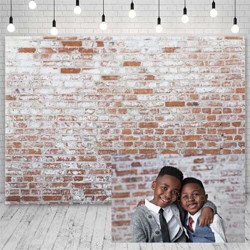 Avezano Birthday Party Photography Backdrops Red Brick Wall Decor Banner Photophone Photographic Backgrounds For Photo Studio