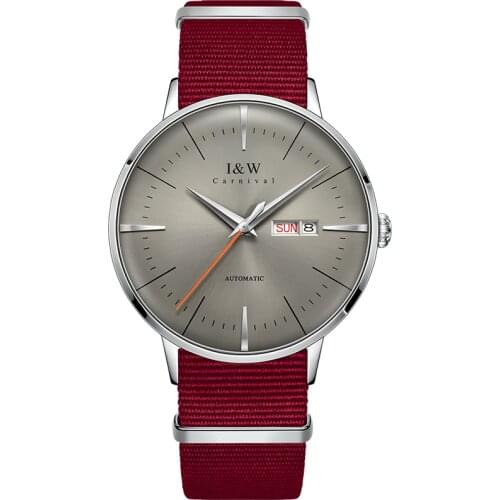 Relogio MIYOTA Movement Watch Luxury brand CARNIVAL Mechanical Watch Men Automatic Sapphire Calendar Week Waterproof Sport Clock