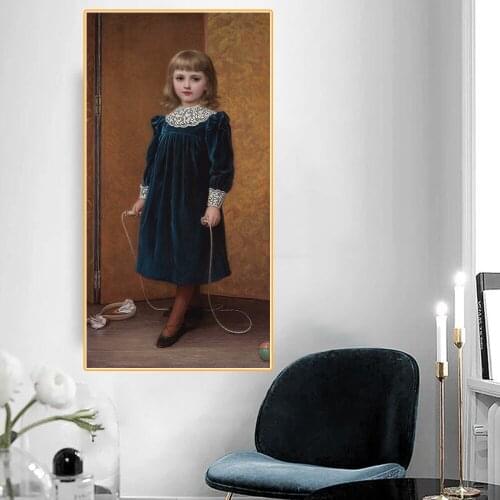 Citon Charles Kate Perugini《Dora》Canvas oil painting World Famous Artwork Poster Picture Modern Wall Art Decor Home Decoration