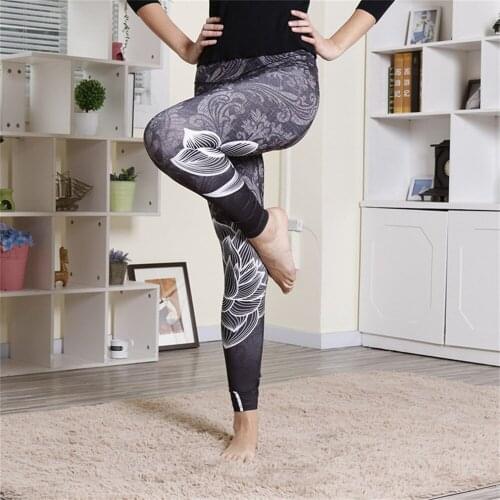 Womens Sportwear Sport Leggins High Waist Push Up Fitness Legging Pants Cycling Elastic Workout Leggings For Women