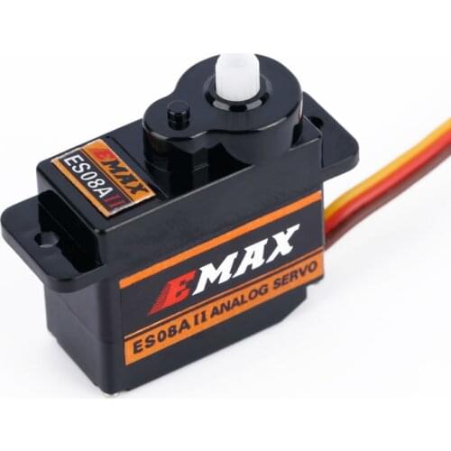 Hot sale 1pcs EMax ES08A II 9Gram Mini Micro High Sensitive Servo for 3D RC Plane Helicopter DIY racing drone high quality