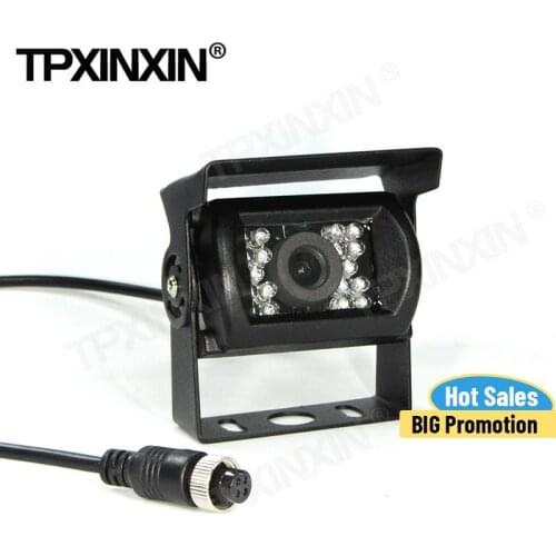 High-definition Rear Vision Camera Infrared Night Vision Ruler Line 12-24V Wide Voltage LED