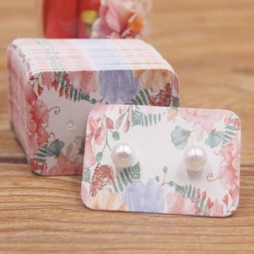 Earring -cards Jewelry-Accessories Handmade Classic Paper 50pcs-3.5x2.5cm-Paper label Personal-Style Cute size can custom