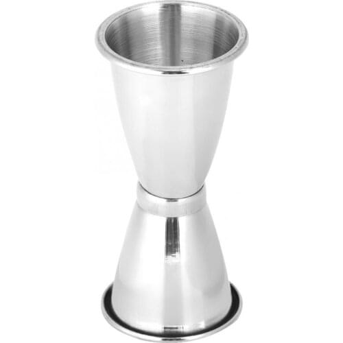 2021 Stainless steel cocktail double measuring ounce alcohol measuring glass bar shaker tool appliance wine pourer