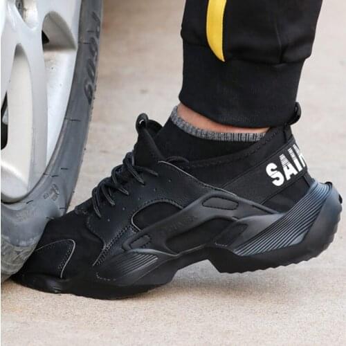 Work Safety Shoes Men Boots 2021 New Sneakers Anti-Smashing Indestructible Shoes Puncture-Proof Work Boots With Steel Toe Cap