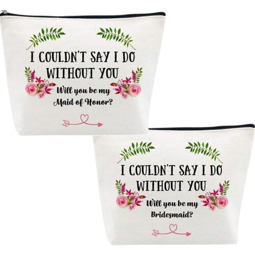 Survival kit Makeup Bag Bachelorette Party Bridal Shower wedding Engagement Bride to be Bridesmaid Maid of Honor Proposal Gift