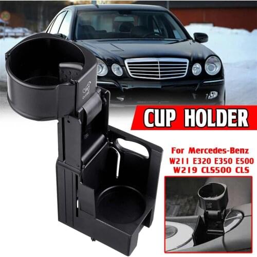 New Car Center Console Insert Drinks Cup Holder For Mercedes For Benz W211 E320 E350 E500 W219 CLS500 CLS 2116800014 B66920118