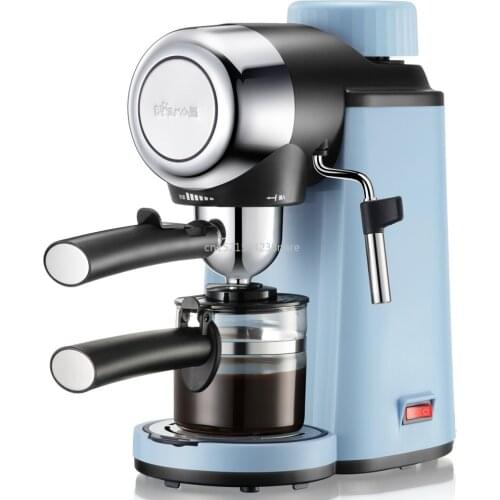 New 3C 4 cup Semi-automatic italian coffee maker stainless steel Insulation home coffee maker electric Overheat Protection 220V