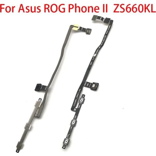 New Power Volume Button Key Flex Cable For ASUS ROG Phone II ZS660KL 2019 Power Button Replacement Part