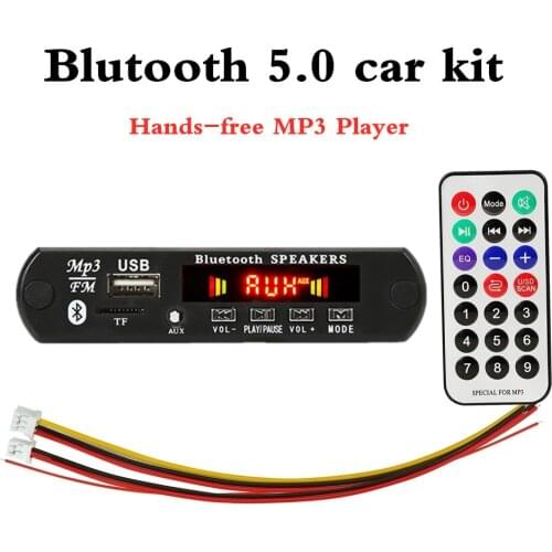 Placa decodificadora mp3 Bluetooth-compatible 5.0 Decoder Board 12V Car Radio Module Board for bluetooth speakers