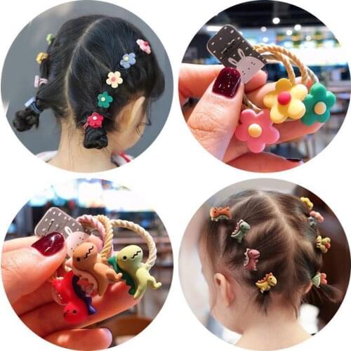 Korean suit little girl cute cartoon fruit animal elastic hair ring head rope ponytail headband children headband accessories