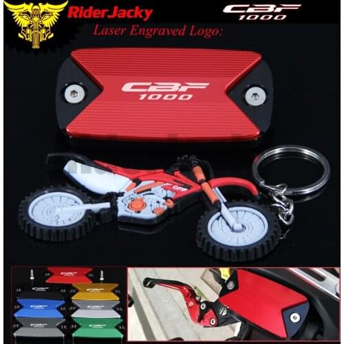 RiderJacky Motorcycle Aluminum CNC Front Brake Fluid Reservoir Cover Cap For Honda CBF 1000 CBF1000 2006-2014 2011 2012 2013
