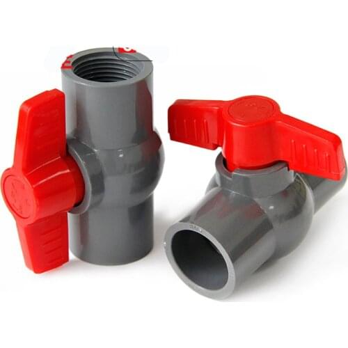 Gogo grey color PVC Ball Valve plastic socket wate pipe fitting 110mm