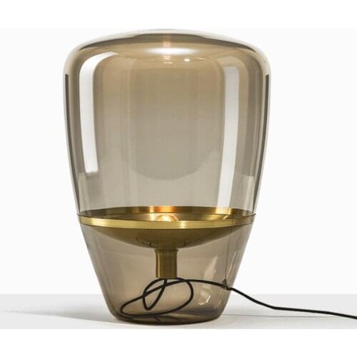 Nordic glass floor lamp North European and American bedroom led living room villa simple exhibition hall table lamp