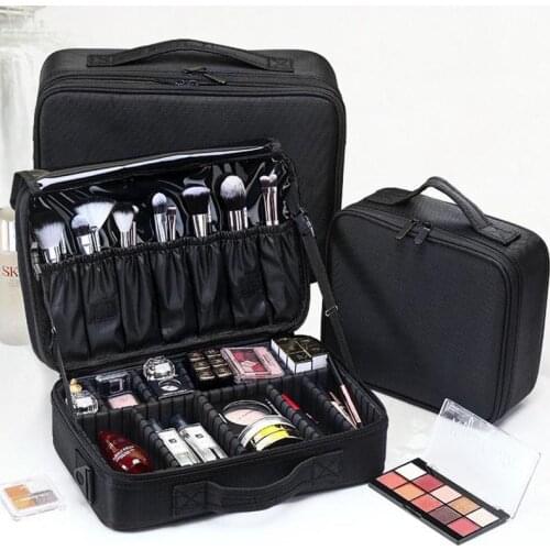 Large Capacity Cosmetic Bag Multilayer Women Makeup Organizer Travel Storage Case Waterproof Makeup Container Suitcases