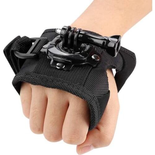 360 Degree Rotation Wrist Hand Strap Band Tripod Mount Holder for Gopro Hero 9/8/7/6/5 for SJCAM SJ4000/SJ5000 Sports Camera