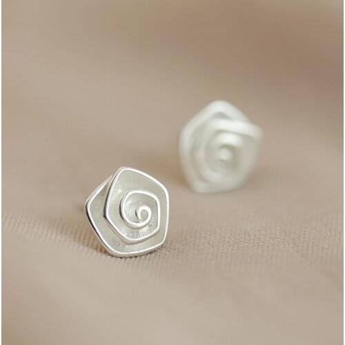 REETI 925 sterling silver rose Stud Earrings for Women Elegant Wedding Jewelry pendientes mujer moda 2019 Brincos