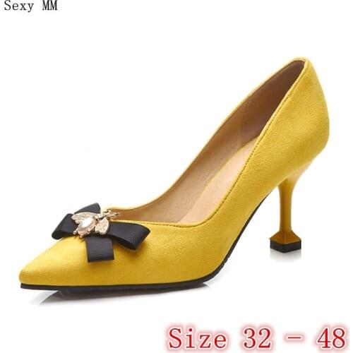 High Heels Ladies High Heel Shoes Women Pumps Stiletto Woman Kitten Heels Small Plus Size 32 33 - 40 41 42 43 44 45 46 47 48