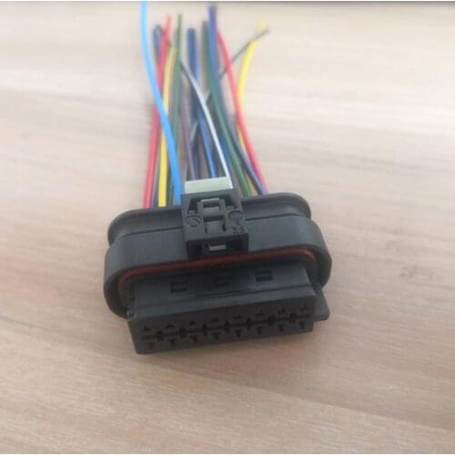 16 Pin 16 Way Electric Eye Front And Rear Bar Reversing Radar Camera Connector Plug Wire Pigtail For Mercedes-Benz A0001532222