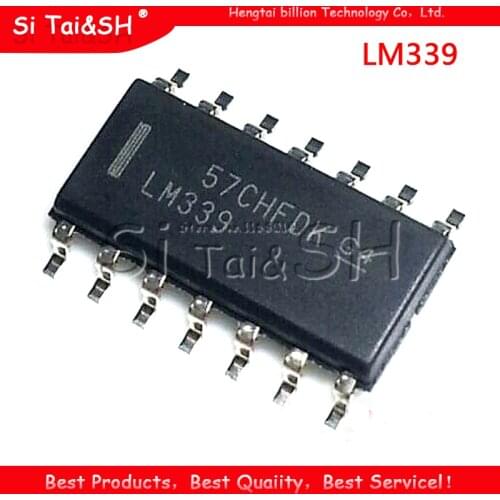 20pcs/lot 100% New original LM339 LM339D LM339DG LM339DR SOP-14 Four-channel voltage comparator