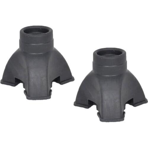 2X Walking Stick End Tripod CANE TIP Self Standing Rubber NON-SLIP End Bottom