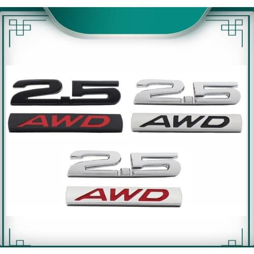 3D 2.5 AWD for CX-5 CX-7 CX-9 Atenza Axela RX7 RX8 626 MX5 Car Fender Side trunk Nameplate Decal Emblem Badge Sticker