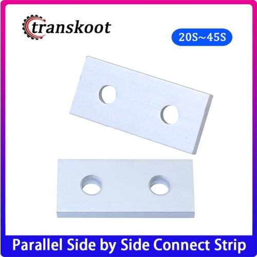 6/8/10pcs Link End Parallel Side by Side Vertical Joint Connect Angle Connector Strip for 2020 3030 4040 4545 Aluminum Profile