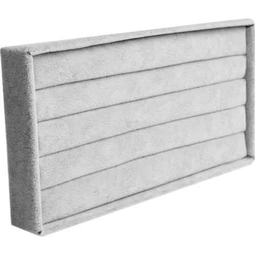 Velvet Jewelry Ring Earring Display Box Tray Holder Storage Showcase Organizer P9YF