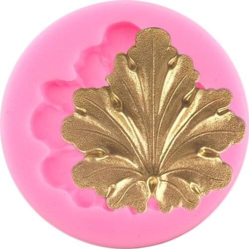 Baroque Relief Silicone Mold Leaf Cupcake Topper Fondant Cake Decorating Tools DIY Baking Polymer Clay Candy Chocolate Moulds