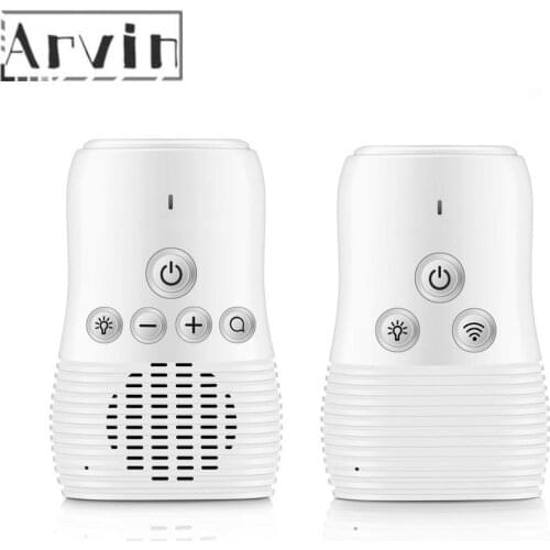 New Arrival 2.4ghz Wireless Baby Monitor Small Portable Audio Baby Monitor Two-way Audio Function Intercom Rechargeable Battery