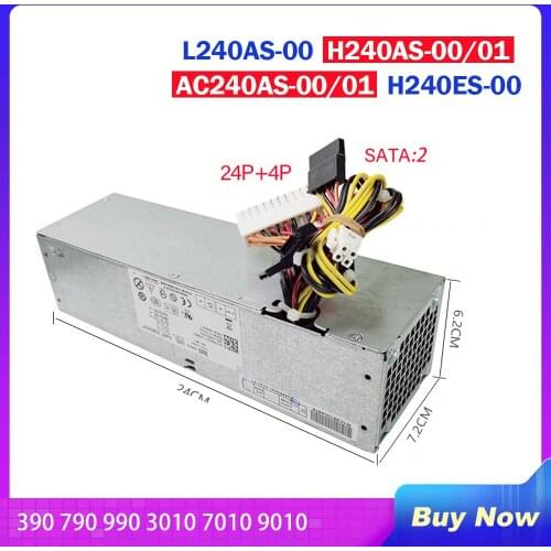 Power Supply for Dell 390 790 990 3010 7010 9010 240W 3WN11 TXYM L240AS-00 H240AS-00/01 AC240AS-00/01 H240ES-00 Fully Tested