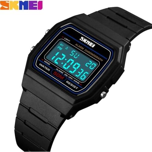 Luxury Brand SKMEI Sports Watches For Womens Mens Electronic LED Digital Watch Women 50M Waterproof Chrono Alarm Clock Men Women