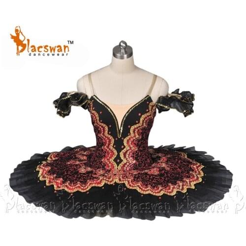 Black Classical Professional Ballet Tutus BT640 Burgundy Girls Platter Tutu Costume for competition Women Tutu Ballet Costumes