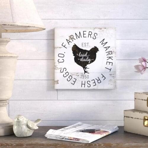 Home Decor Canvas Fresh Hen Egg Vintage Printed Poster Painting Modern Wall Art HD Sign Pictures Living Room Modular No Frame