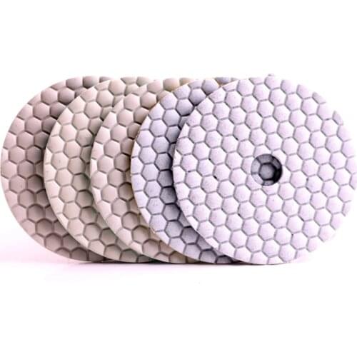 DC-HW5PP02 flexible diamond 5 step dry polishing pads for dry polishing granite and marble
