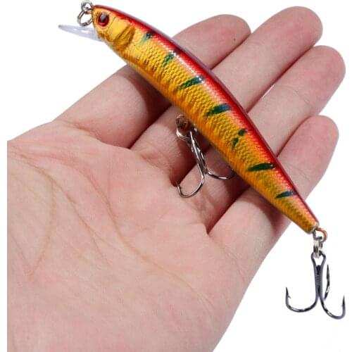 1PCS 95mm/8g Artificial CrankBait Winter Sea Spinning Bait Minnow Sinkers for Fishing Hard Bait Pesca Fishing Tackle Wholesale