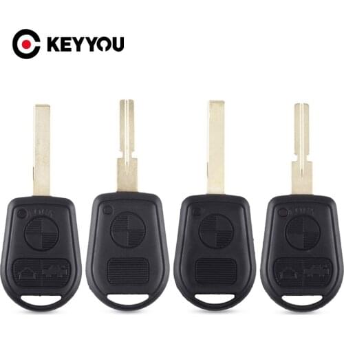KEYYOU 2/3 Buttons Remote Car Key Shell Fob Uncut Key Fob Case Fit For BMW E31 E32 E34 E36 E38 E39 E46 Z3 Z4
