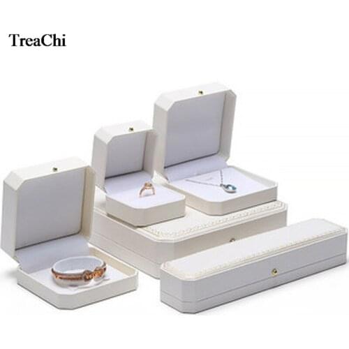 Inlaid Octagonal White Series Ring Box Bracelet Bracelet Box Box Hand Jewelry Jewelry Storage Box Necklace Display