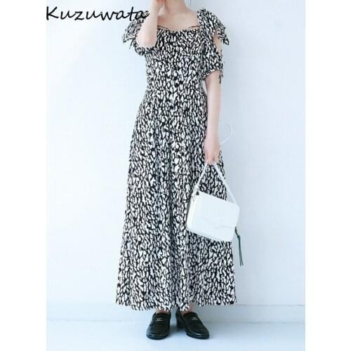 Летние платья с открытыми плечами Kuzuwata China At AliExpress